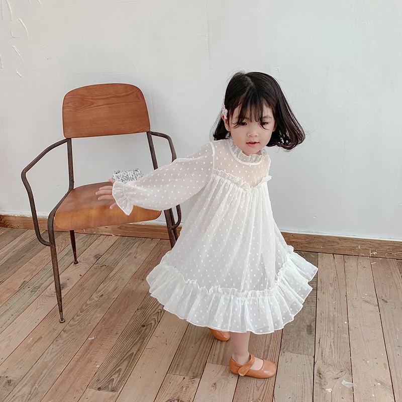 

CNUM Autumn Girl Dress Cotton Long Sleeve Children Dresses Polka Dot Kids Dresses for Girls Fashion Clothing Dropshipping