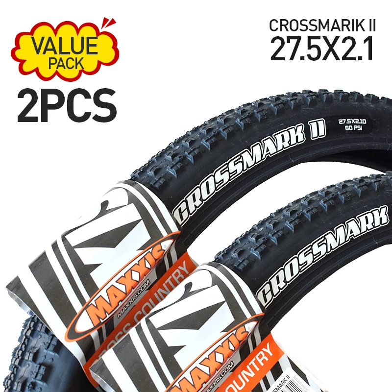 2pc MAXXIS 26 CROSSMARK Bicycle Tire 26*2.1 27.5*1.95 Steel