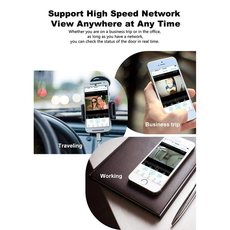 MOOL Интеллектуальный WIFI2.4G дверной звонок+ Ding-dong визуальный дистанционный домашний мониторинг видео голосовой домофон удаленный дверной звонок(EU PLUG