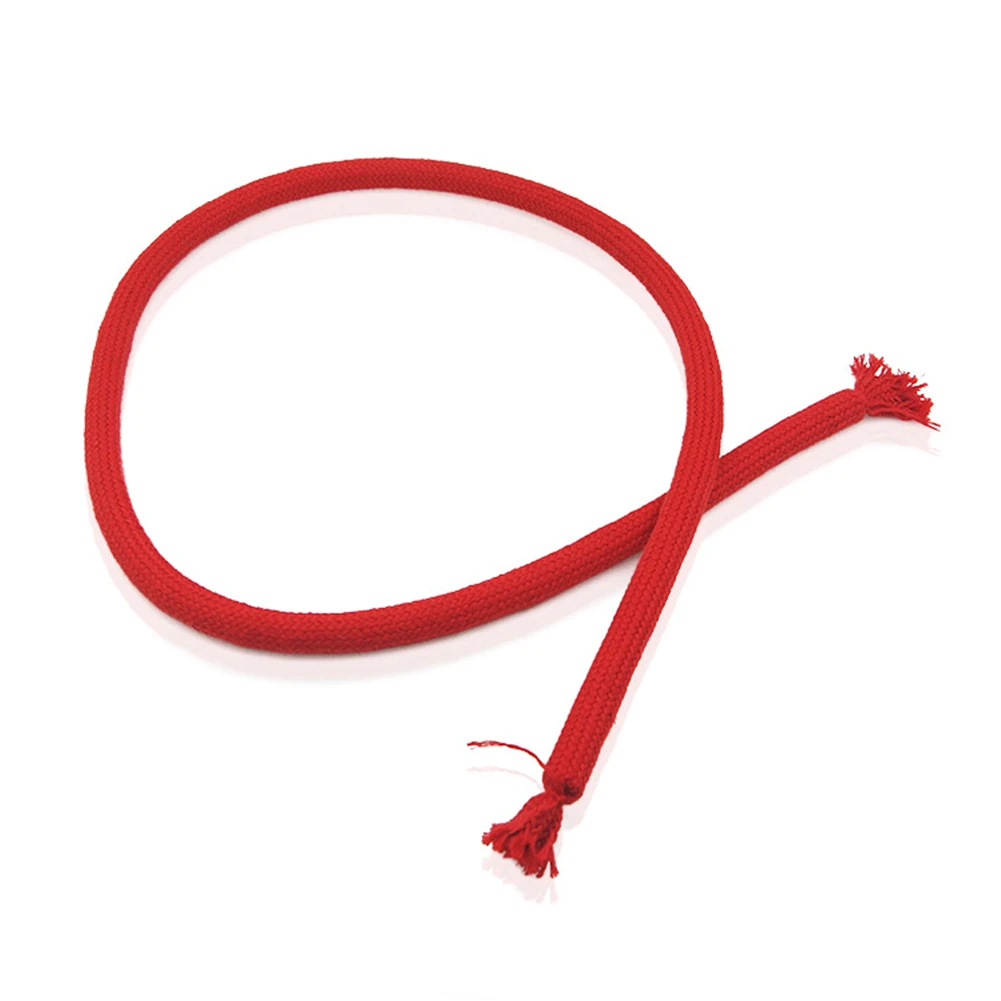 Четыре цвета мягкий и жесткий шнур волшебный трюк игрушка сцена тканые 95 см улица магия реквизит - Цвет: red