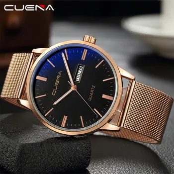 

Men Watches Luxury BrandLuxury Fashion Faux Leather Mens Blue Ray Glass Watch Quartz Analog Watches Relogio Masculino