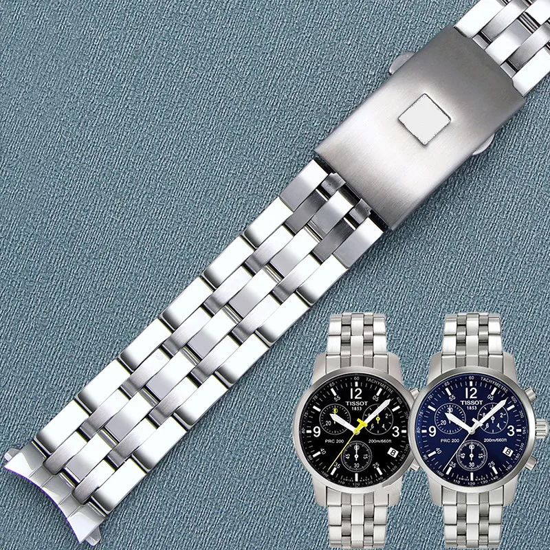 Ремешок для часов Tissot стальной браслет 1853 оригинальный T17 T461 T014 PRC200 цепочка из