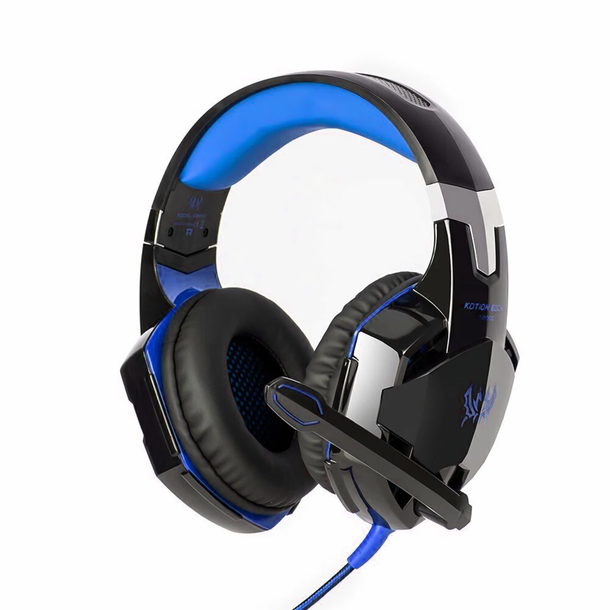 

Wired Gaming Headset Deep Bass Clear Sound Stereo Headphone 3.5mm Jack USB With Mic LED Light For PC Computer Game Console