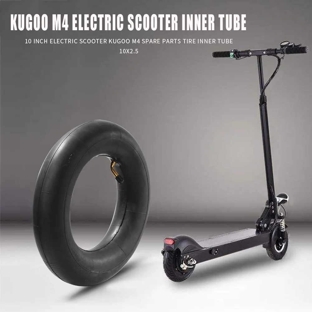 2x 10 inch E-Scooter Pneumatic Rubber Inner Tube for Kugoo M4 10x2.5 Parts