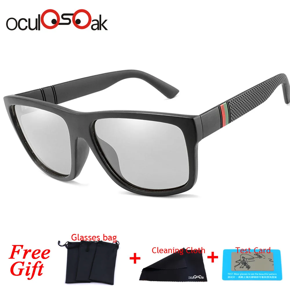 

Mens Driving Photochromic Sunglasses Men Polarized Discoloration Driver Sun glasses Transition Lens Sunglasses UV400 Anti-Glare