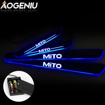 

LED Door Sill Scuff Plate Acrylic Compatible For ALFA ROMEO MiTo 955 2008-2020 Streamer Light Customize Pedal Car Accessories