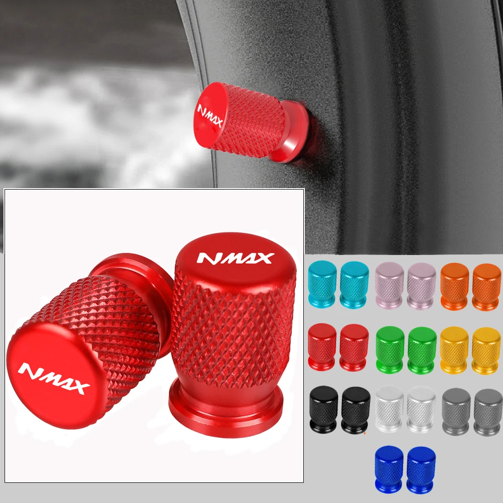 

CNC Aluminum Tyre Valve Air Port Cover Cap Motorcycle Accessories For Yamaha Nmax N-max 125 155 2017 2018 2019 With NMAX Logo