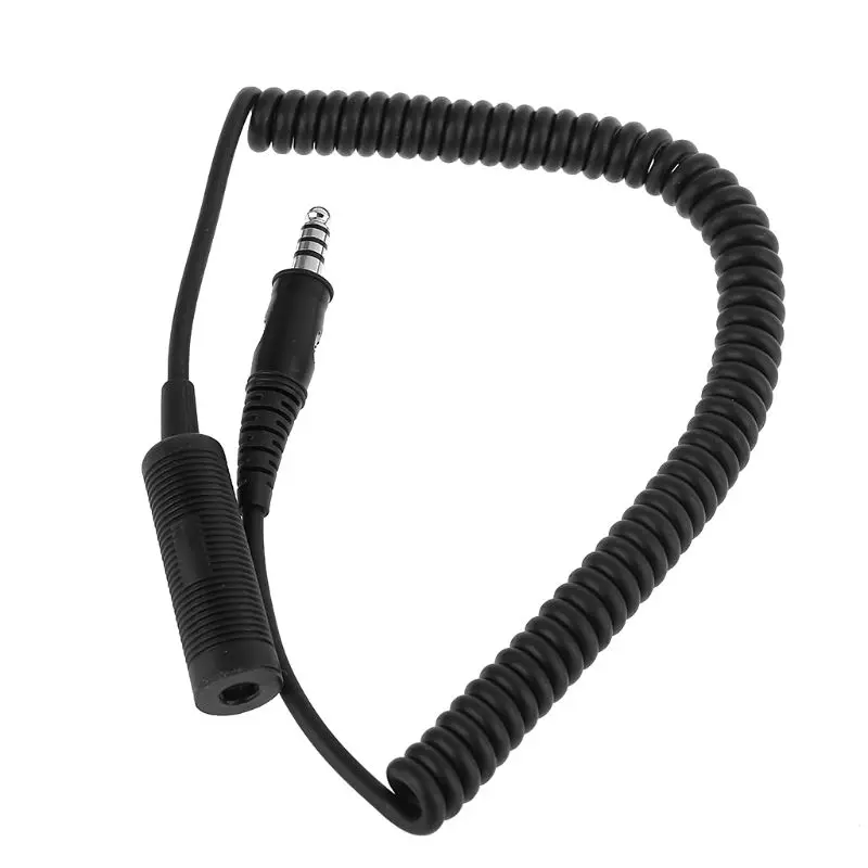 U 92A U to U 174 U Helicopter Military Headphone Extension Line Cable Cord B95D