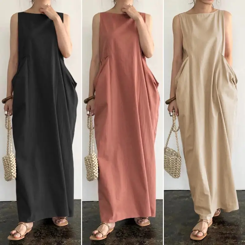 solid maxi dress
