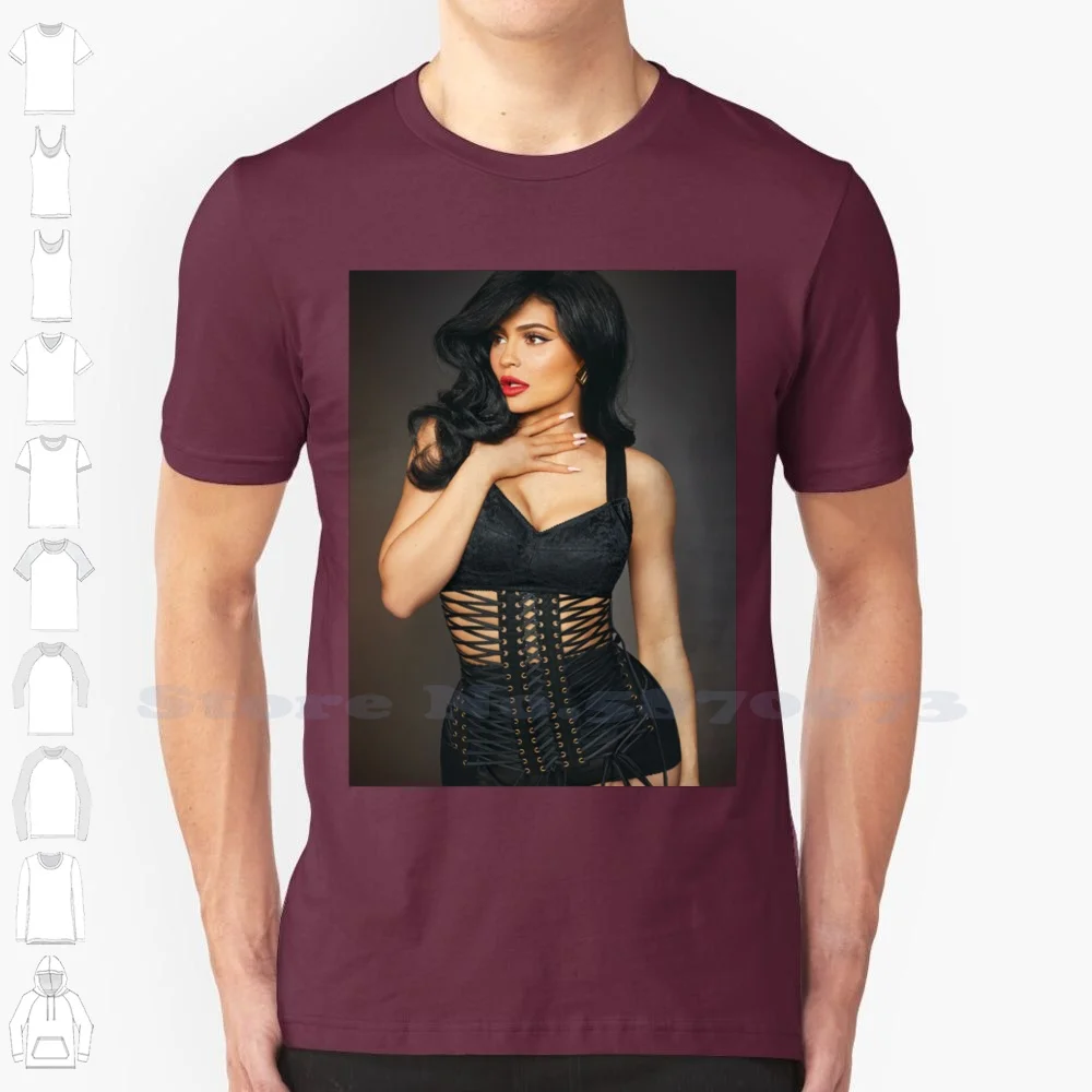 Maglietta Bianca Nera Per Uomo Donna Kendall Jenner Khloe Kardashian Kylie Kendall Jenner Kim Kaurt Kardashian Jenner