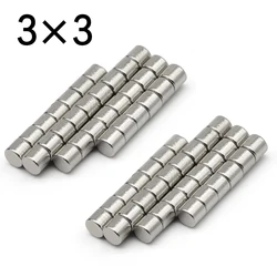 10/50/100/200/1000 Pcs 3x3 Round NdFeB Neodymium Magnet N35 Super Powerful Small imanes Permanent Magnetic Disc