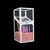 New Arrival Fashion Black/White Makeup Brush Organizer Clear ABS Glass Cosmetic Brush Storage Box With Lid Make Up Case Cover ► Photo 3/6