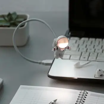 

1pc New Usb Eye Protection Night Light Diver Astronaut Led Light Lighting Portable Creative Mini Night Notebook Gift K3G7