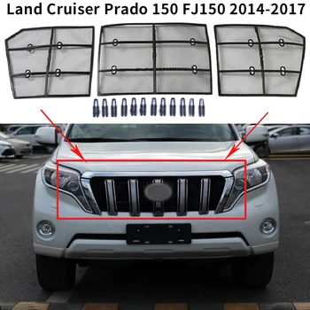 

for Toyota Land Cruiser Prado 150 FJ150 2014-2017 Car Insect Sning Mesh Front Grille Insert Net