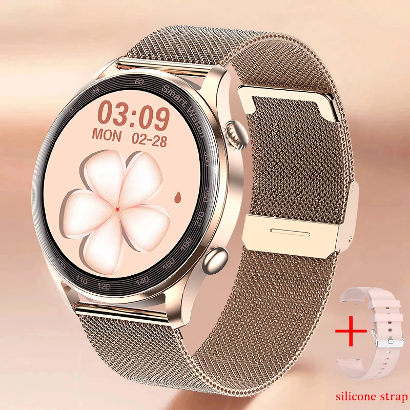 2022 New Bluetooth Call Smart Watch Men Women Heart Rate Monitor Fitness Tracker Music Player 1.36Inch 390*390 HD Smartwatch+Box