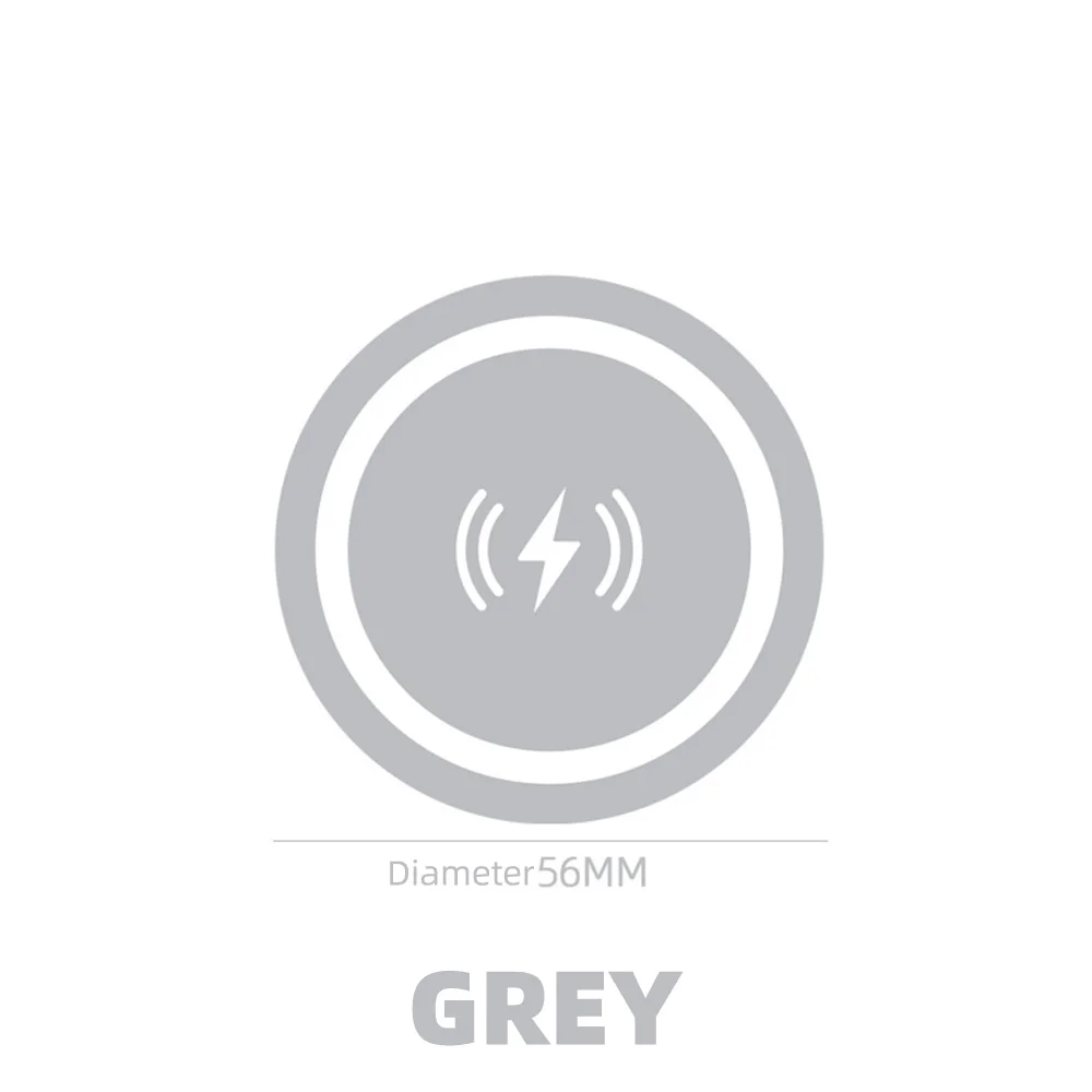 Sleek Metal Plate for Magnetic Car Mounts - Wireless Charging Compatible