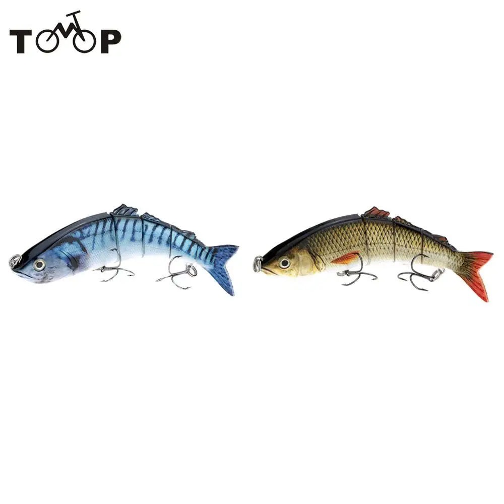 

Fishing Lure 8.5" Life Like Hard Bait Multi Jointed Segmented Section Lure with Treble Hooks Fishing Tackle Accessory