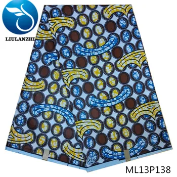 

LIULANZHI African wax fabrics 2020 New printing ankara wax fabric wax veritable fabric 6yards ML13P131-ML13P150