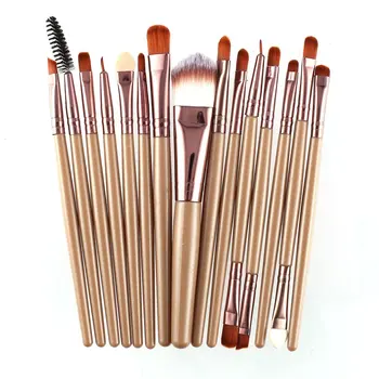 

15pcs/set Makeup Brushes Sets Kit Eyelash Lip Foundation Powder Eye Shadow Brow Eyeliner Cosmetic Make Up Brush Beauty Tool