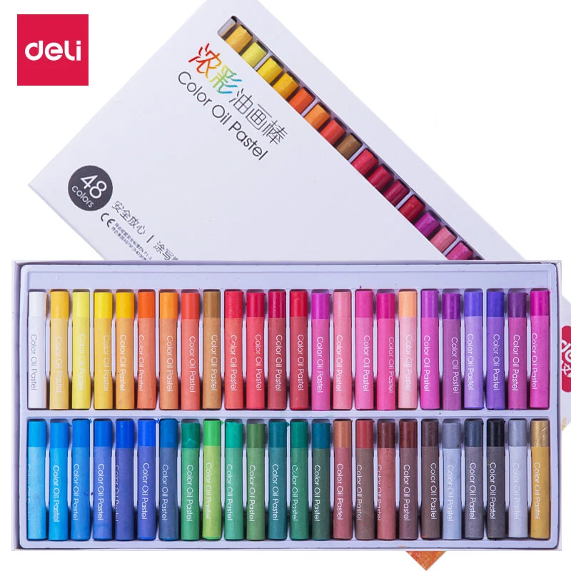 

12/24/36/48 Colors/Set Round Shape Oil Pastel for Artist Students Drawing Pen School Stationery Art Supplies Wax Crayon