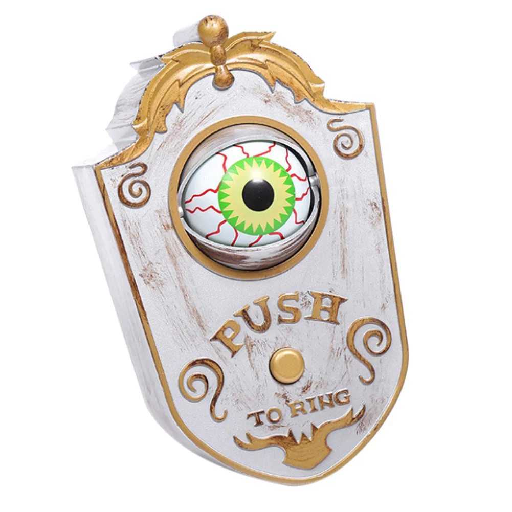 

Hot Halloween Doorbell Eyes Open Up Pushed Creepy Eyeball Moveable Door Bell Fun One-eyed Ghost Treat or Trick Idea Decoration