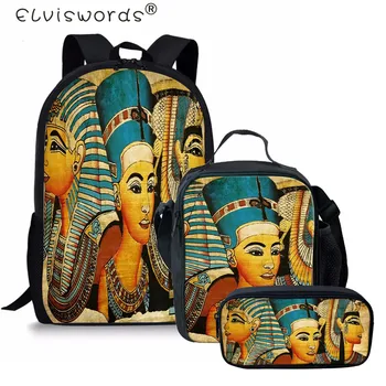 

ELVISWORDS Art Africain Traditionnel Peinture School Backpack for Girls Primary School Bag Kids Large Capacity Satchel Schoolbag
