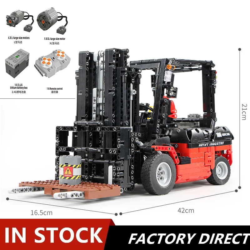

13106 Technic Series Forklift Truck MOC RC Motors Car Sets Building Blocks Bricks App Control RC Cars Kids Toys Christmas Gift