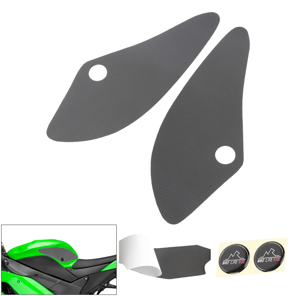 

Tank Pad Anti Slip Motorcycle Sticker For Kawasaki Ninja ZX-6R ZX6R 2007 2008 Side Gas Knee Grip Traction Protector Decal