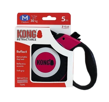 

KONG KONG REFLECT belt leash Roulette animal 5m Fuchsia Size M