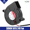Mellow Exclusive Sunon 3D Printer Blower Fan 5015 24V 0.41A Double Bearing Fan Centrifugal DC Cooling Turbo Fan 5015S ► Photo 1/6