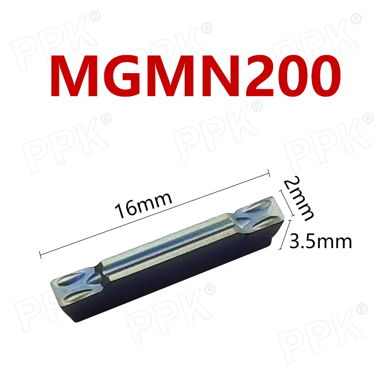 

10pcs MGMN200 Nano-blue coating Turning Tools Grooving Carbide Insert For Metal Prating Lathe Grooving Inserts