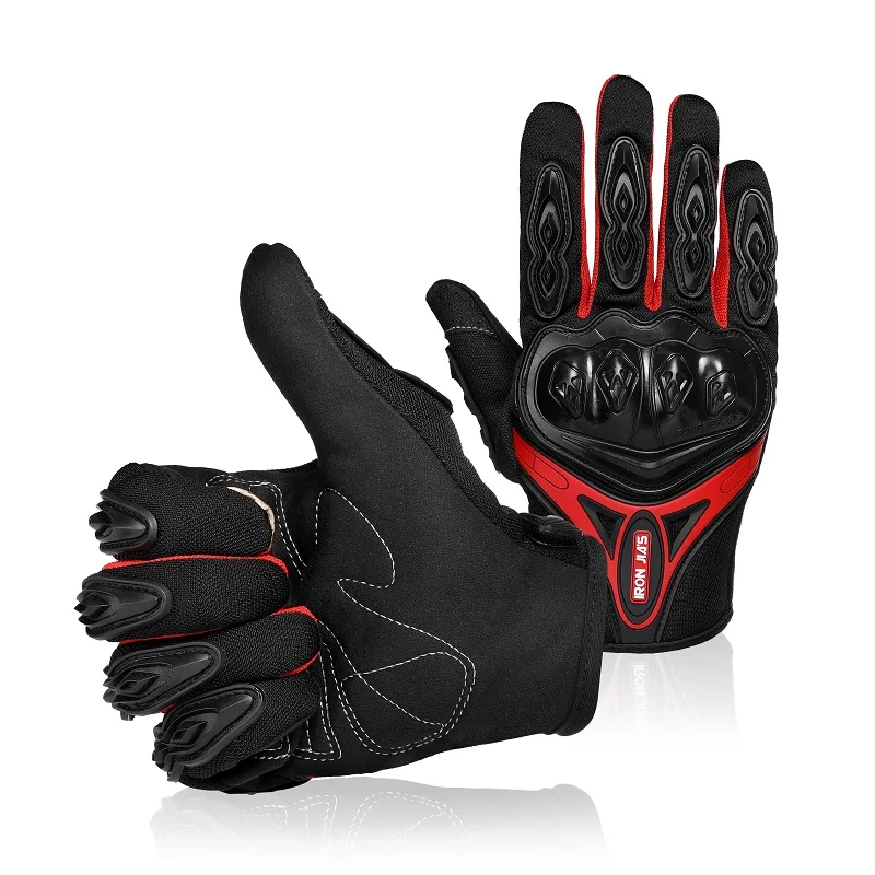 Мотоцикл Перчатки Летние Дышащие Переносные Защитные Перчатки Guantes Luvas Мото Alpine Мотокросс Звезды Gants Moto Verano guantes Alpine Motocross Stars Gants - Цвет: Red AXE10