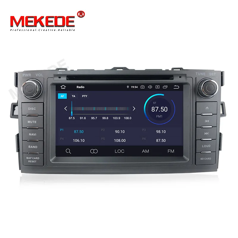 Android 9,0 блок 2din автомобильный Радио для Toyota Auris 2008 2009 2010 2011 2012 gps навигации DVD Bluetooth SWC аудио автомобильный мультимедийный