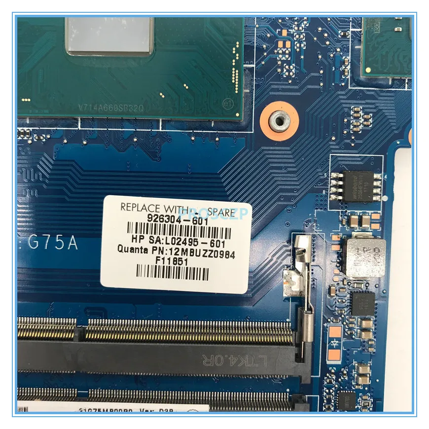 Для HP Pavilion 15-сертификатом от сертификационной 15-CB041NR TPN-Q194 Материнская плата ноутбука 926304-601 DAG75AMBAD0 W/I7-7700HQ Процессор GTX1050 2 ГБ работает хорошо