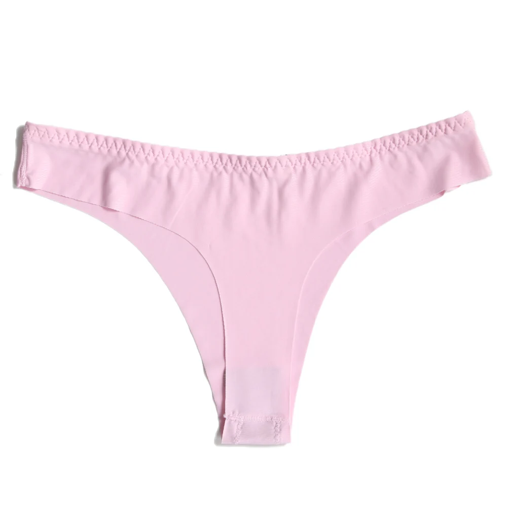 pink Женские Модальные сексуальные нейлоновые трусики танга, спандекс, трусы, нижнее белье, v-образный вырез, стринги, бесшовные трусики, нижнее белье, трусы - Цвет: pink