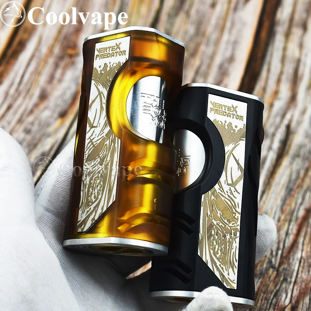 

coolvape vertex mod 18650/20700 battery aluminum+pei/pom material mechanical mod fit thc tauren rda la dripper rda