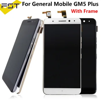 

LCD Display +Touch Screen 100% tested Digitizer Assembly With Frame Replacement Accessories For General mobile GM 5 GM5 Plus