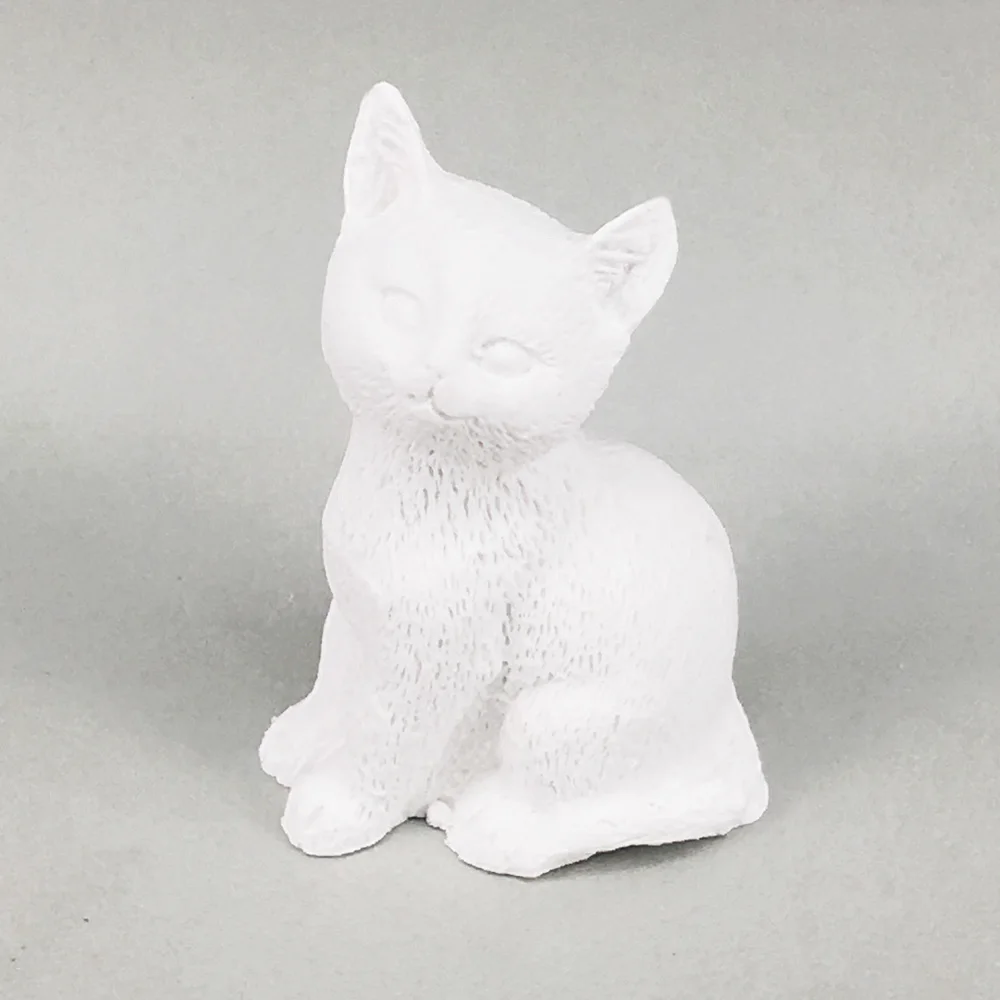 DIY 3D шоколадные формы милый мини кошка форма силиконовая Свеча в форме мыла плесень заготовка для мыла формы для помадки торта декорирование выпечки инструменты