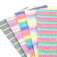 20*34 см 5 шт. Радужный Блеск Ассорти Искусственная кожа Набор для DIY ручной работы дома серьги для событий обложка книги, 1Yc6294