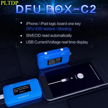 

JC DFU BOX C2 Restore Reboot for iPhone Motherboard One Key DFU IOS USB Current Voltage Display SN ECID MODEL Information Read