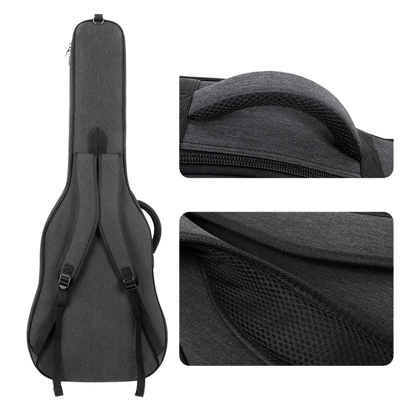Guitar Bag 41 inch Ballad Guitar Piano Bales 36/38 Classical Thicken Pad Case Solid Color Waterproof Wearable Bag Backpack guitar bag