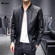 Новая мужская куртка \ зимняя кожаная/бейсбольная форма