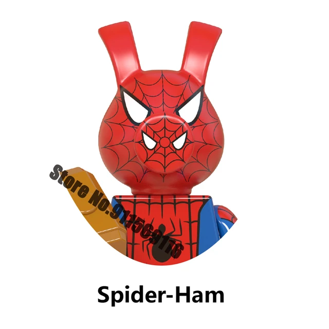 Superhero Spiderman Suit Building Blocks Bricks Mysterio Peter Parker Miles Morales Action Figures Kids Toys Christmas Gifts I-WM629