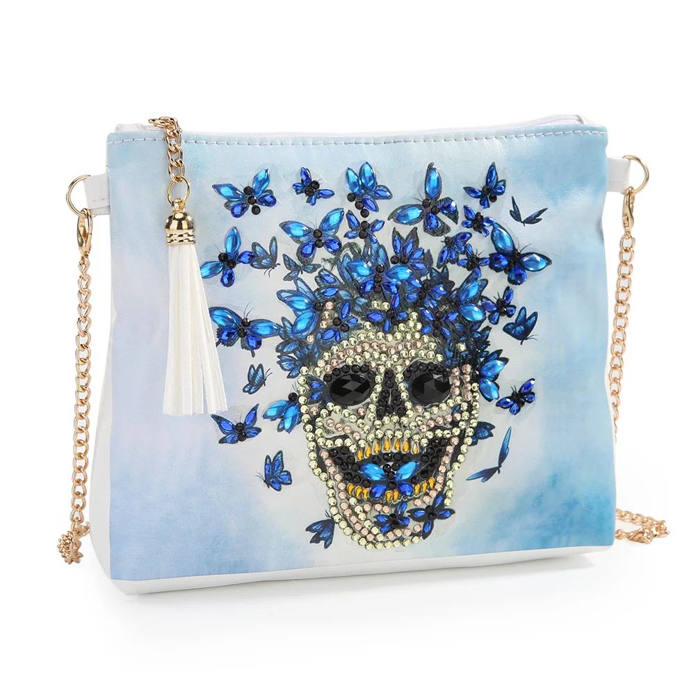 DIY бабочка цветок специальная форма алмазная картина цепь сумка на плечо кожа для женщин клатч сумка для хранения для подруги подарок - Цвет: 13