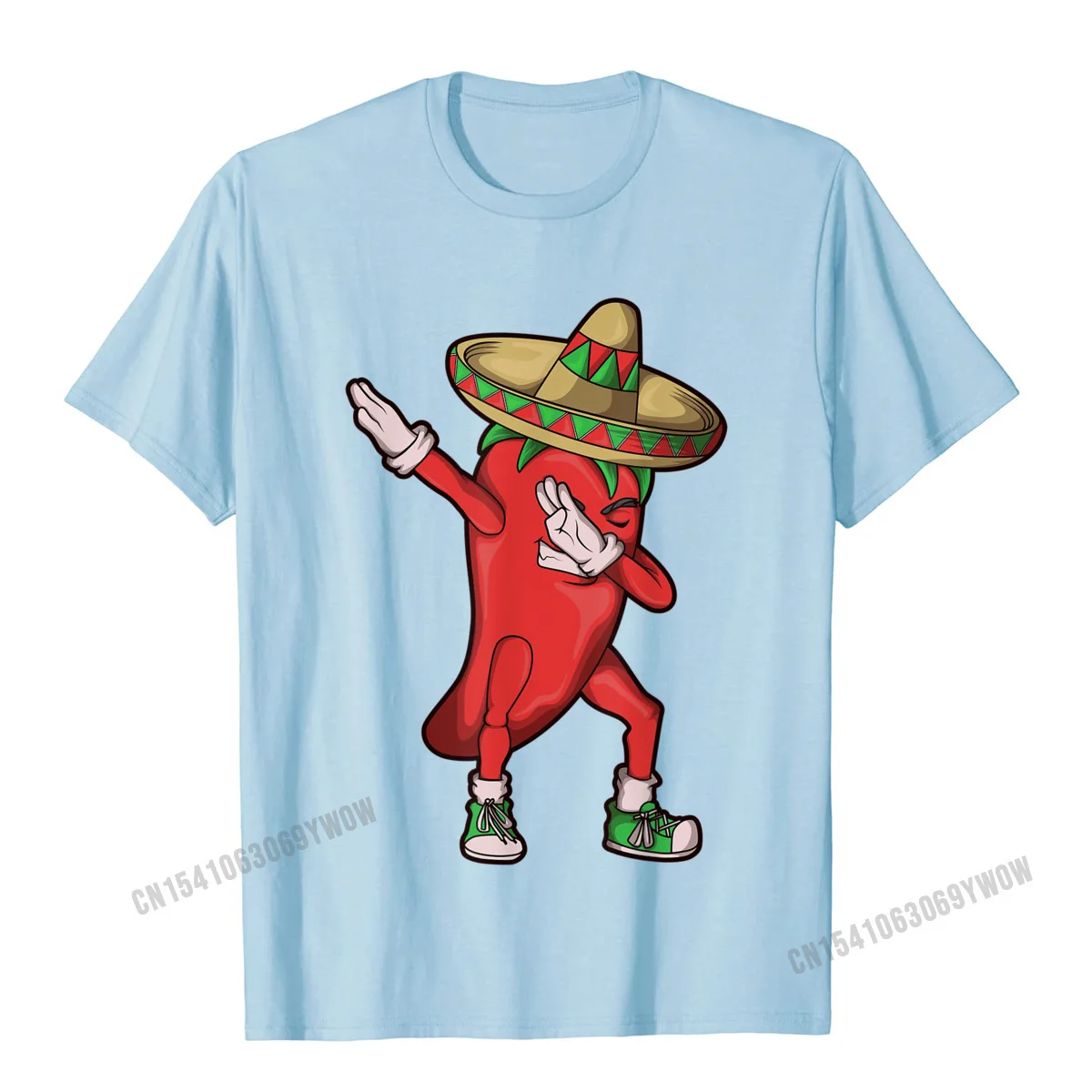 100% Cotton Men Short Sleeve Normal T Shirt Party Tops Shirt Rife Comics Crew Neck Tee-Shirt Drop Shipping Chili Dabbing Shirt Hot Pepper Sombrero Cinco de Mayo Gift__714 light