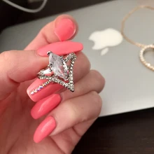 VKME кольцо ювелирные изделия Сплав микро-инкрустированный Циркон женское кольцо горячая распродажа