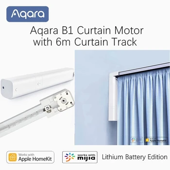 

Xiaomi Aqara Smart B1 Electric Curtain Motor + 6M Customized Motorized Curtain Rail Traacks Home Automation Window System