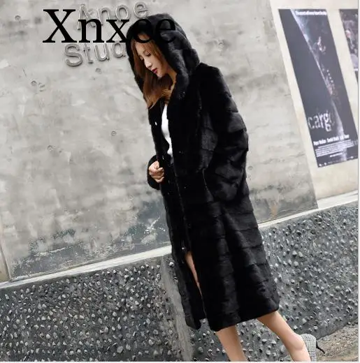 Женские куртки размера плюс 4xl 5xl 6xl пальто из искусственного меха Черное длинное меховое пальто зимние куртки Женское пальто из искусственного меха