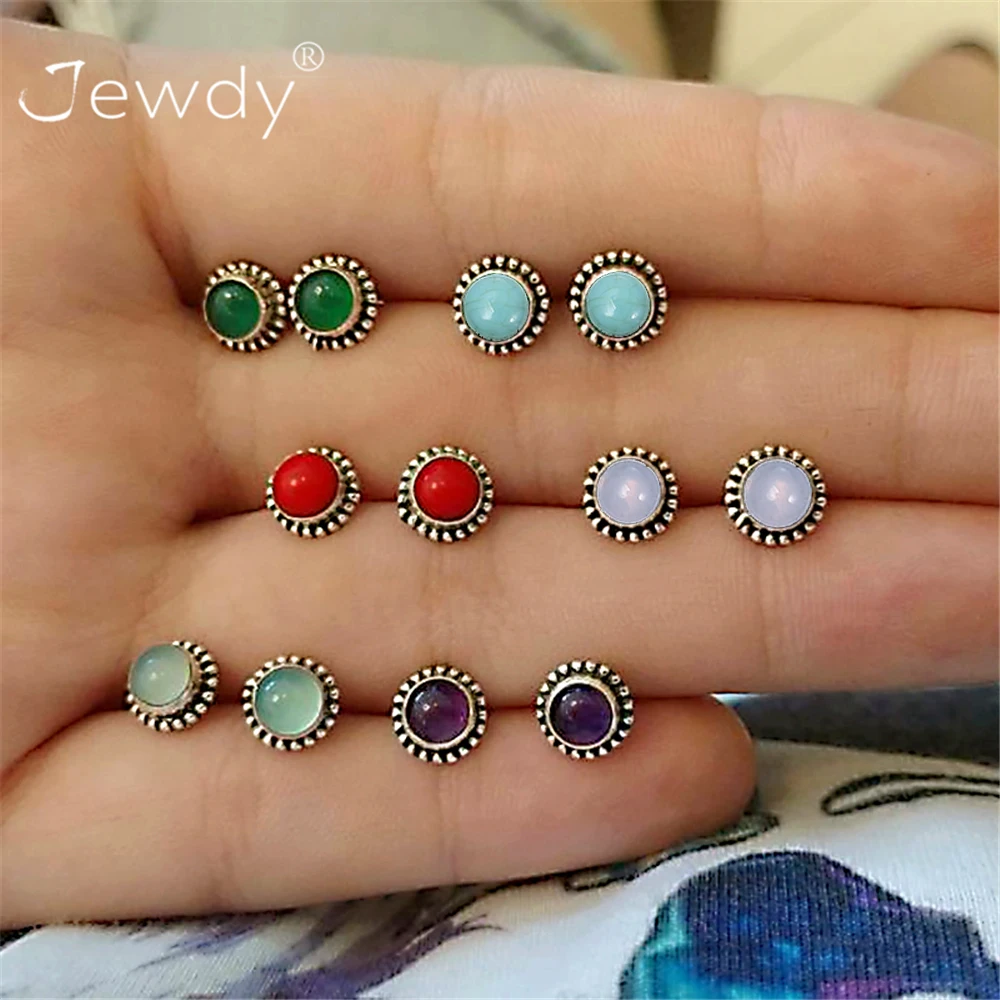 6 пар/компл. Boho слон Луна Звезды Комплект сережек для женщин уха ювелирных изделий