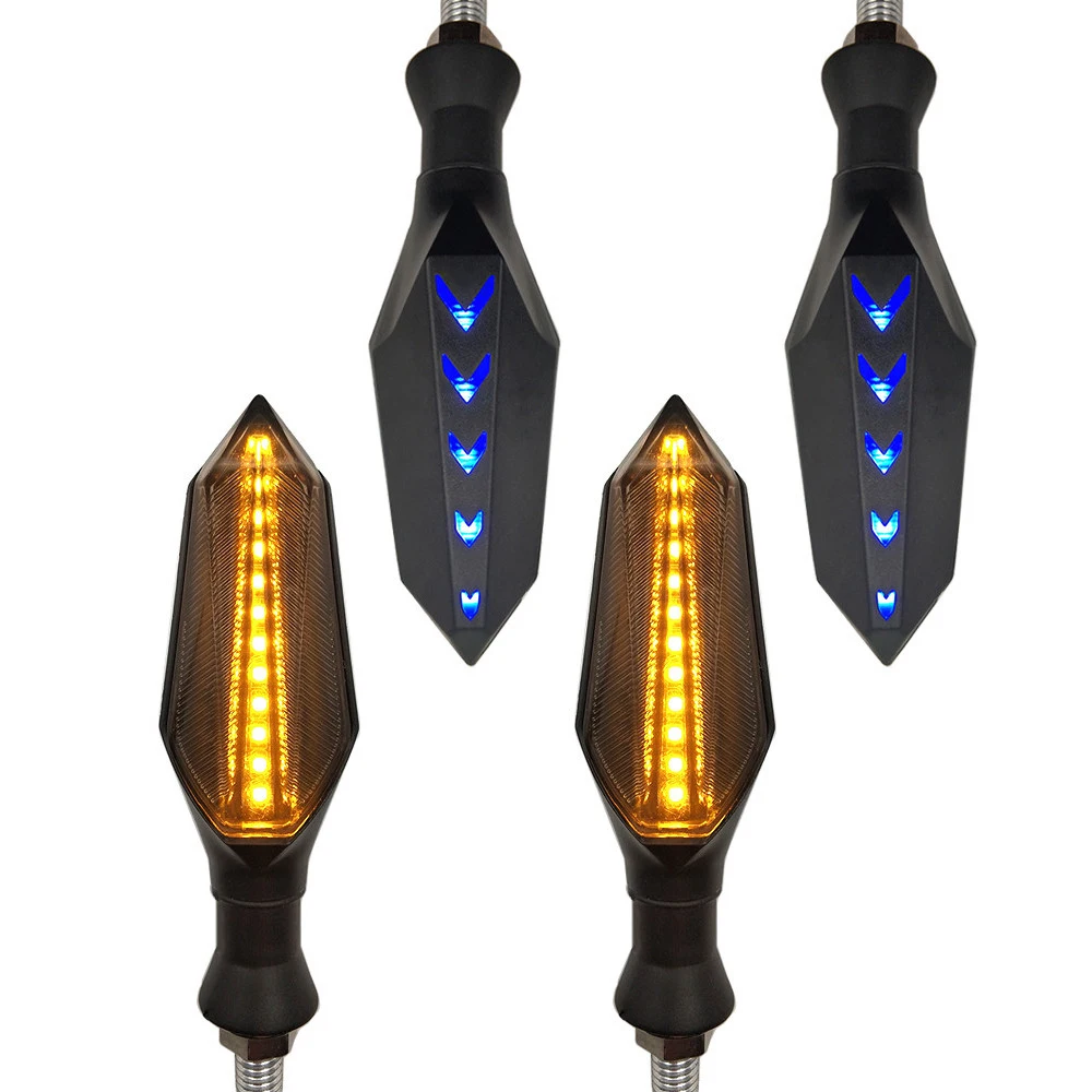 

Motorcycle LED Turn Signal Lamp Sequential Flowing Flash Indicator Lights For Honda CB650F VT1100 GROM MSX125 msx 125 forza 300